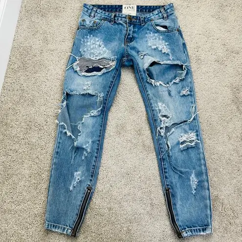 One Teaspoon  Trashed Freebird Jeans