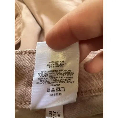 EXPRESS  Skinny High Rise Pants Size 4R Pink Stretch Classic City Preppy Office