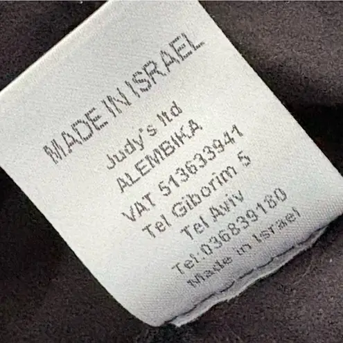 Alembika Urban Flare Pants black cotton blend one leg tonal dot motif size EU 4