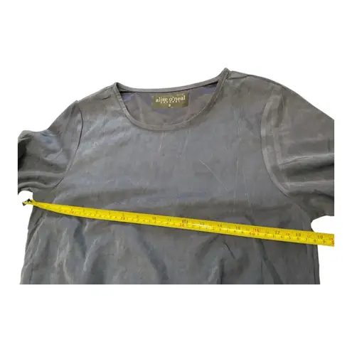 Alise ONeal Apparel Blue Bubble Hem Long Sleeve Midi Dress Size S