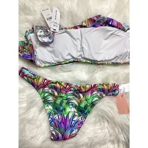 PilyQ New. Lanai bikini set. D-top/M-bottoms