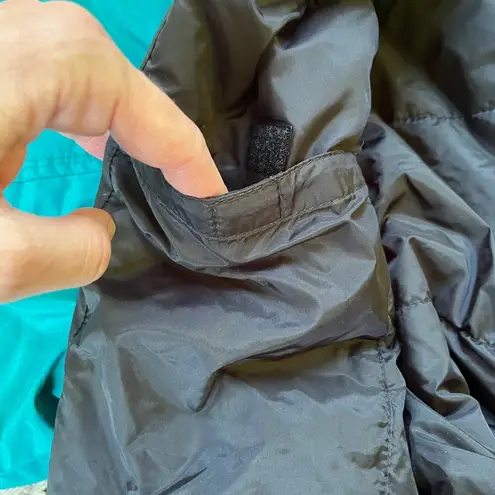 Obermeyer Women's Vintage Hooded Ski Jacket Teal Size 14