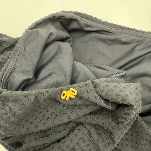 PQ SWIM PILYQ Swimsuit SZ Small NEW One Piece Black Cutout Swiss Dot Halter NWOT