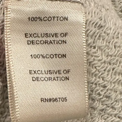 Rebecca Taylor Animal Print Sequin led Round Neckline Textured Gray Sweatshirt S