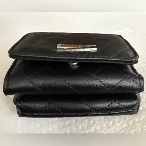 Tahari Black Quilted Wallet