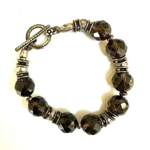 Silpada Vintage Smokey Quartz Sterling silver Bracelet