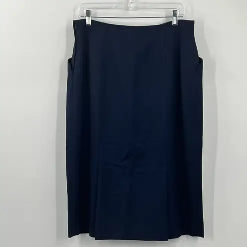 NWT VTG Mr Jaxx Virgin Wool Blue Skirt Canada Academia Secretary Preppy Nautical Size 14