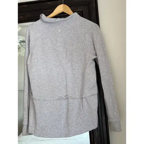Lululemon  Find Your Unwind Grey Pullover Sweater thumbnail 3