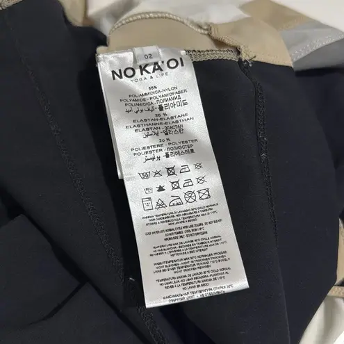 NO KA'OI Asymmetrical Black and White Long Sleeve Blouse Size M