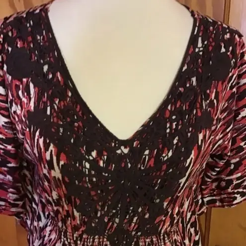 Sequin Hearts VTG Fun leopard n lace Y2K top