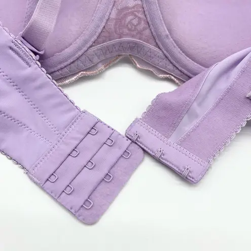 Maidenform Women 34D Love The Lift Balconette Bra Lilac Convertible DM9905 Lace