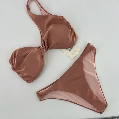 NWT Baobab Womens Brown Sugar Ola Top & Bottom Set Large Brown