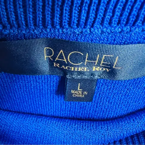Rachel Rachel Roy Size Large Blue Stretch Knit Pencil Skirt (Flawed 3 tiny snag)
