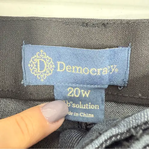 Democracy NWT "Ab"solution Mid Rise Dark Indigo Straight Leg Jeans Size 20W