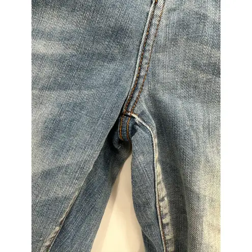 Cello Jeans Light Wash Blue Cotton Blend Denim Distressed Jeans Women's Size 11