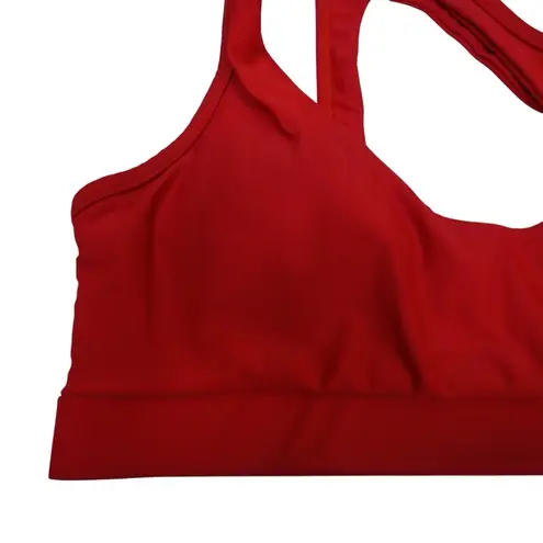 Boutique Womens One Shoulder Two Piece Red Bikini Swimsuit