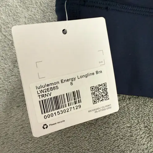 Lululemon  Energy Longline Bra, True Navy, 8