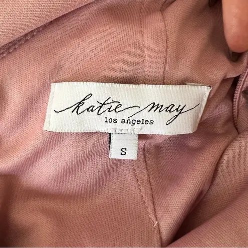 Katie May NEW NWT Mary Kate Strapless Drape Back Gown Rose Quartz Blush Pink