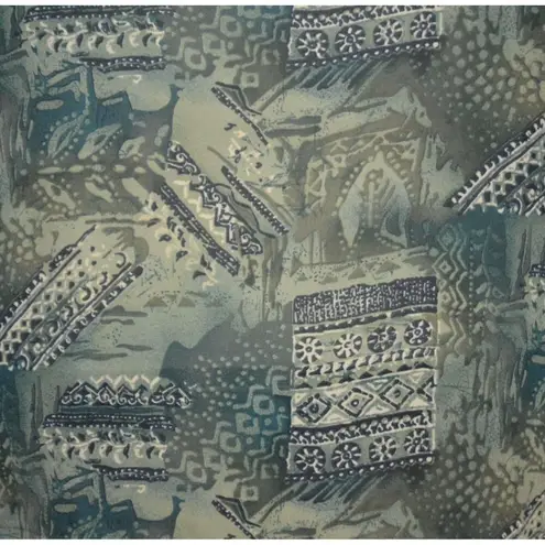 French Laundry Ladies Sheer Green Shell Button Front Long Sleeve Blouse Size M