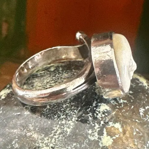 Sajen Sterling Silver Carved Moon Goddess Face Ring
