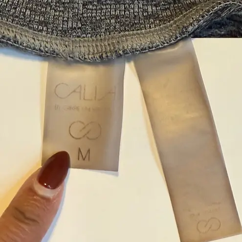 CALIA Women's Heather Gray Joggers Sweatpants Drawstring Waist Pockets Medium