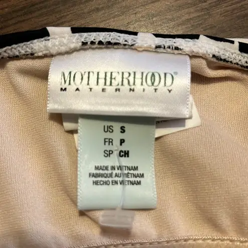 Motherhood Small Tankini Bathing Suit Black White