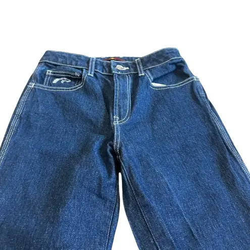 Jordache Vintage Straight Leg Jeans Dark Wash Denim Made in USA Size 25 Women's