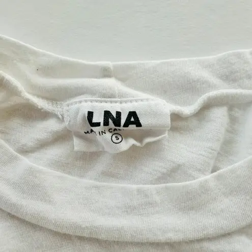 LNA Clothing Extreme Desert Size Small Cutout Crewneck Tee Cotton Cap Sleeve