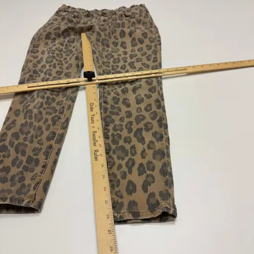 BLANKNYC Jeans Womens Size 28 Leopard Print The Reade Crop Skinny Pants Brown