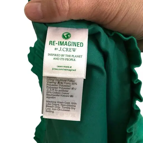 J.Crew Factory Reimagined Mini Skirt Women’s 20 Linen Blend Kelly Green NEW Size undefined