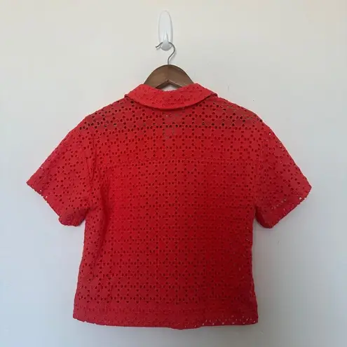 Marled Women's Eyelet Button