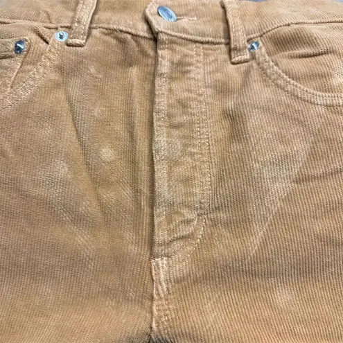 NWT Daily Blue Women's Boost Classic Jean Corduroy Size 27 Brown Straight Leg