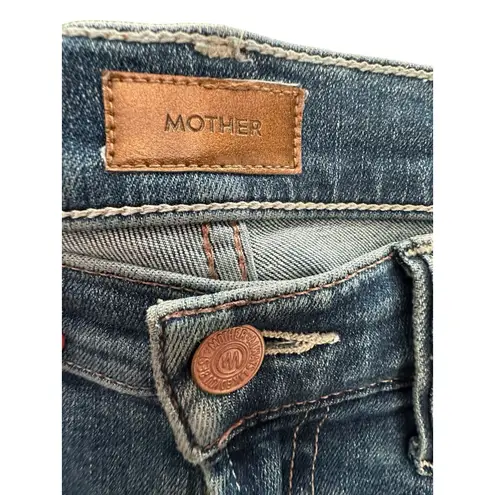 MOTHER The Insider Crop Step Chew Sz 24 Boot Cut Jean in Dancing on Coals QR12