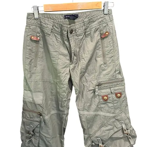 Boston Proper Y2K 90s Kim Possible Army Green Baggy Utility Cargo Pants Size 2