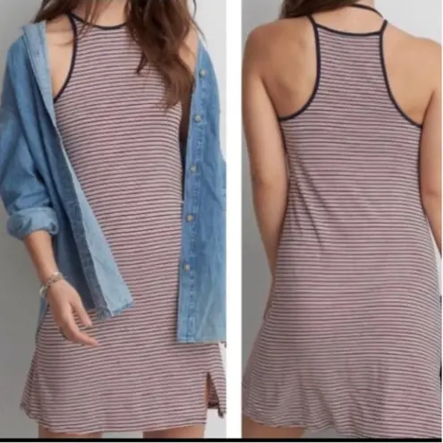 American Eagle  Red/White/Blue Striped Tank Dress Women's XS