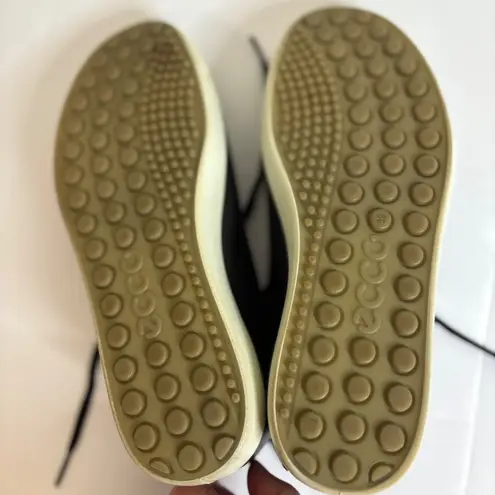 Ecco Soft 7 Black Leather Lace Up Sneakers Women's Size 39