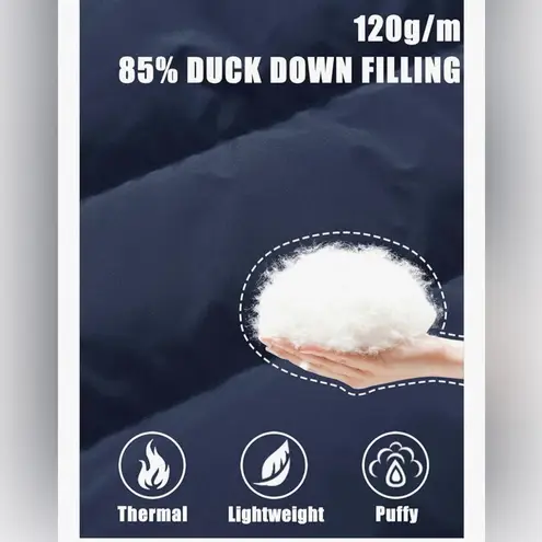 NEW Down Puffer Hood Lightweight Thermal Quilted Coat Zip