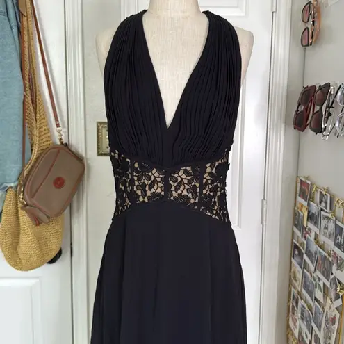 Tadashi Shoji TADASHI collection lace detail midi dress semi formal