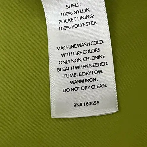 Happily Grey Women's Nylon Adjustable Waist Shorts Sz L Neon Green Athletic 40” Size L