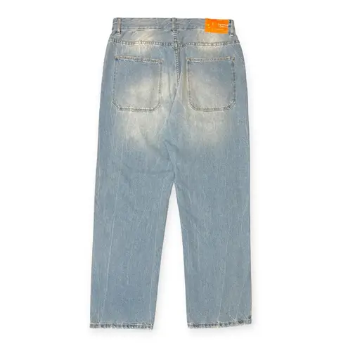 Bershka | 34W x 30L | The 90's Faded Straight Leg Baggy Fit Jeans in Light Blue