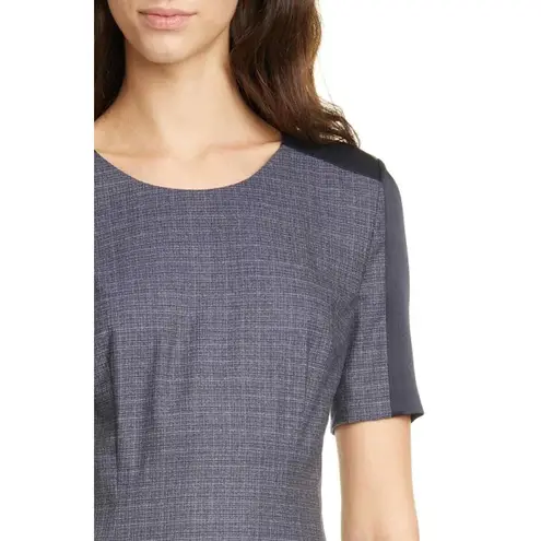 Hugo Boss NWT BOSS Dirusa in Pilot Fantasy Crosshatch Virgin Wool Dress 6