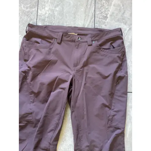 Duluth Trading Co Womens Pants Size 16x31 Purple Nylon Blend Cargo Outdoor