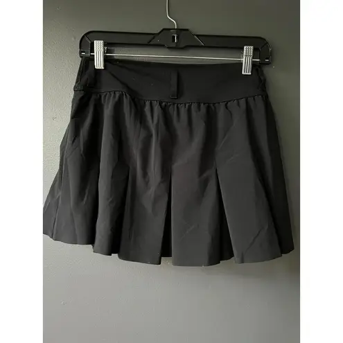 Aerie Offline Stylish Black Pleated Athletic Skirt