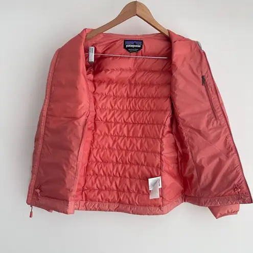 Patagonia  Down Sweater Jacket Womens XS Puffer Quilted 800 Fill Goose Rare Melon