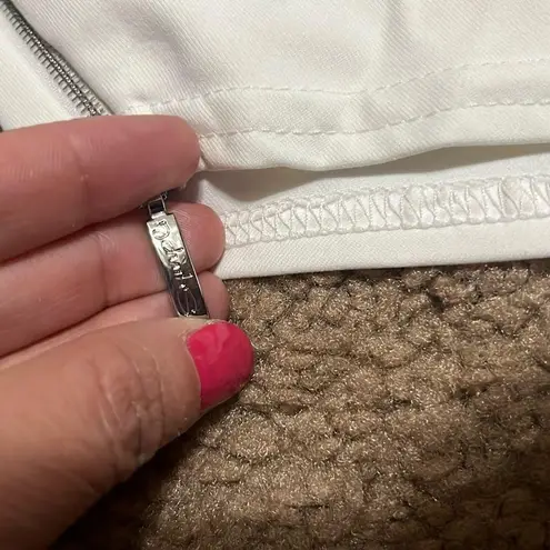 Sympli Zest Capri Signature Stretch Jersey Ankle Zip Pant White 16