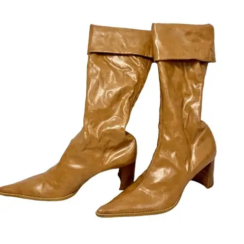 Luxury Rebel Leather Pirate boot 7 Camel