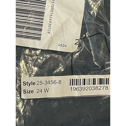 Woman Within Jogger Track Pants Plus Size 24W Navy Blue Elastic Waistband NEW