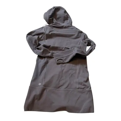 Lululemon Womens Gray Hooded Long Jacket Size 4