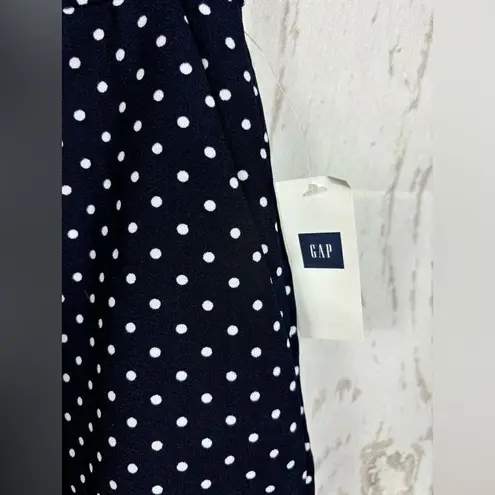 Gap NWT Pleated Navy Polka Dot Flowy Skirt Shorts