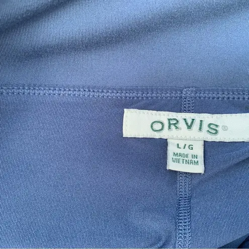 Orvis blue athletic skort sz L tenniscore golf athleisure teacher activewear